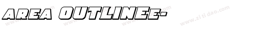 area OUTLINEe字体转换
